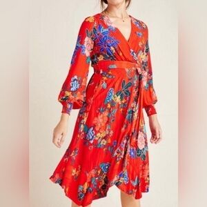 Anthropologie Boswell Wrap Dress